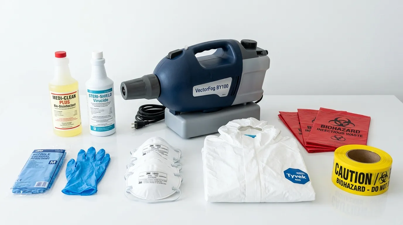 Professional biohazard remediation crew working in Collegeville