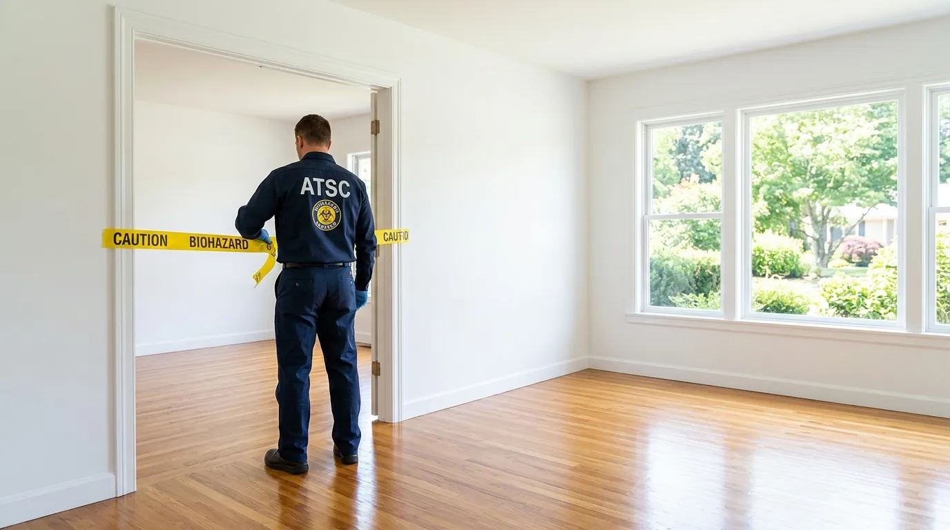 Certified biohazard cleanup crew performing Crime Scene Cleanup in Collegeville